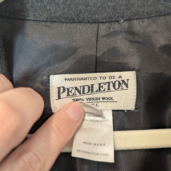 Pendleton Gray Blazer Tailored Suit Jacket - Picture 5 of 8